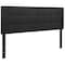 Flash Furniture Bedford Headboard, Queen, Black Fabric HG-HB1704-Q-BK-GG - alternate 6